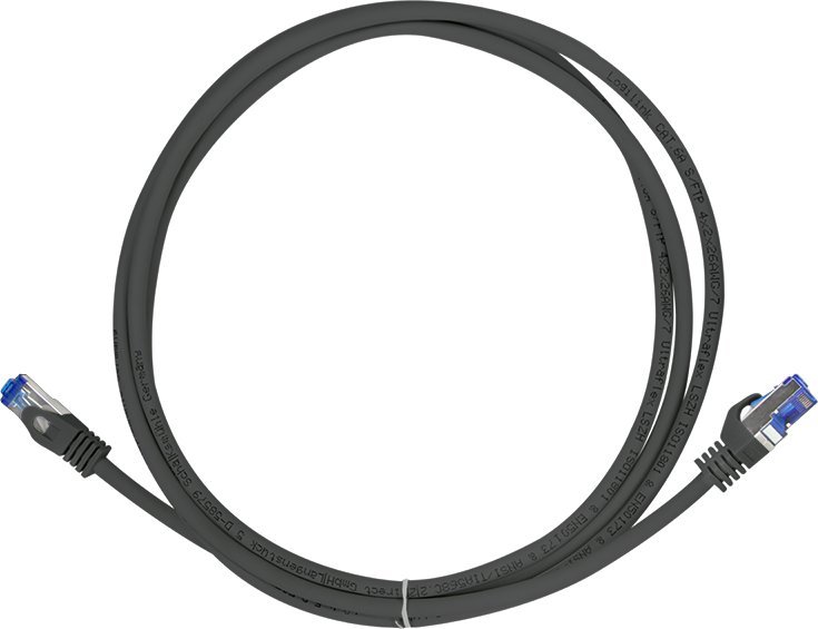 Мрежен кабел LogiLink C6A043S, 1.5 m, Cat6a S FTP, црн