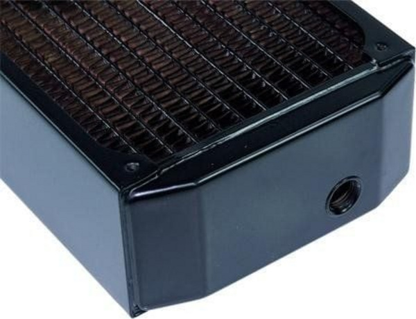 Radiator uji Alphacool NexXxos UT60 420, bakër i plotë, 3x 140mm, i bardhë