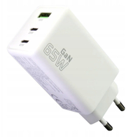 Ѕиден полнач Everactive 65W, 1x USB, 2x USB C, бел