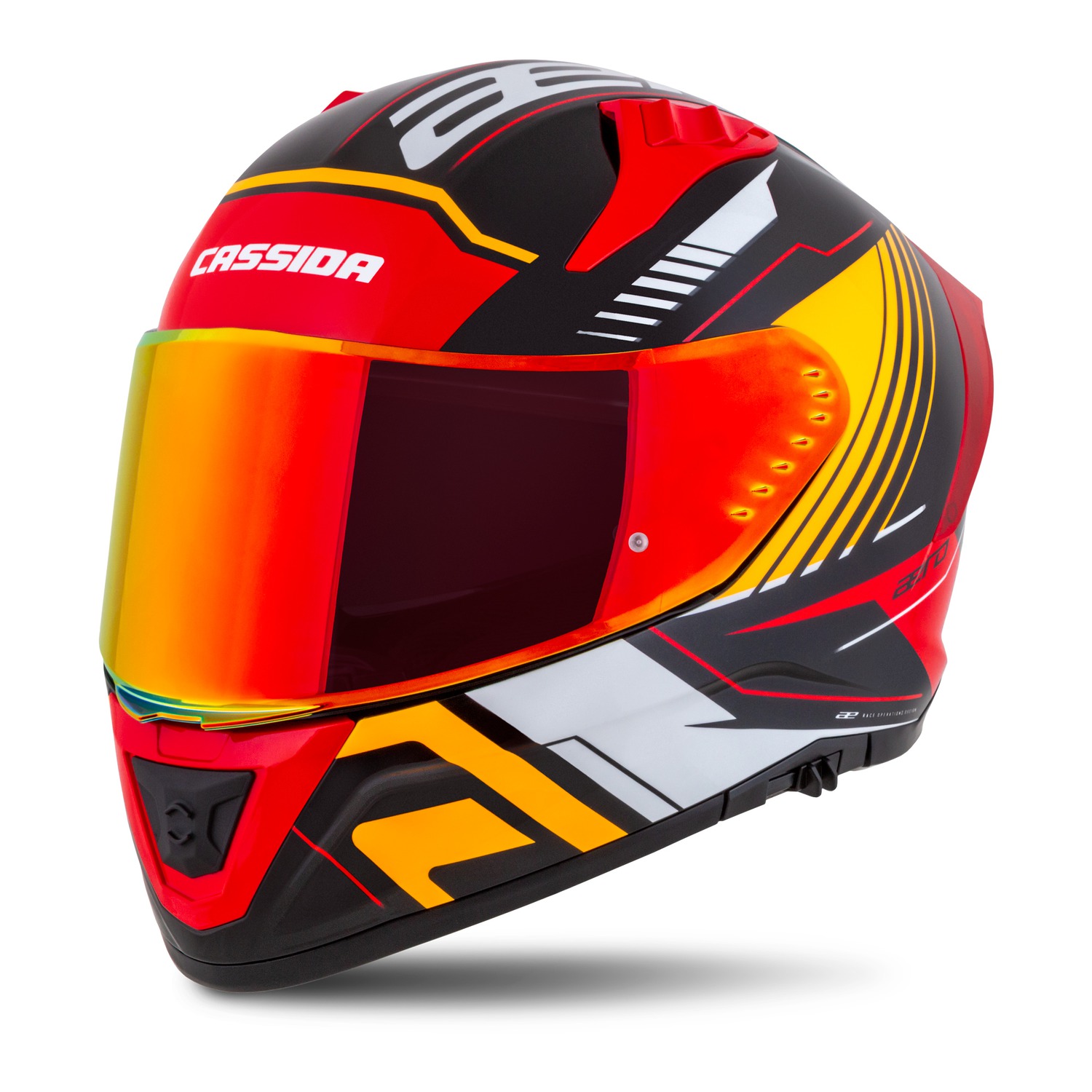 Helmetë integrale Cassida Aero Drome, polikarbonat, homologim ECE 22.06, e zezë