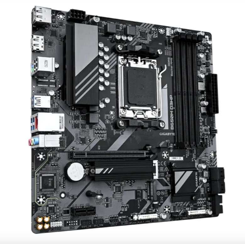 Pllakë amë Gigabyte B650M D3HP, AMD AM5, DDR5, e zezë