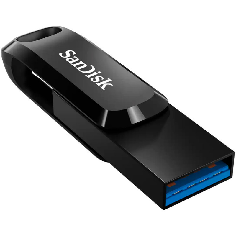 USB Sandisk Ultra Dual, 128GB, type-C, e zezë