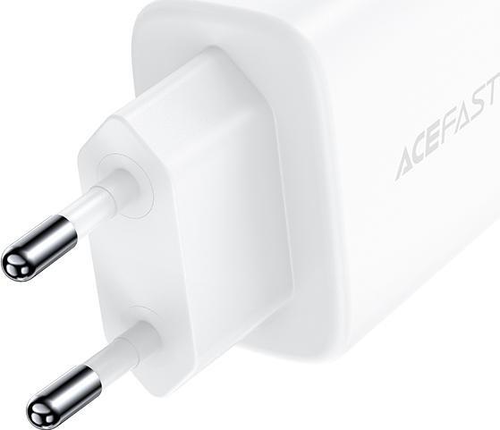 Karikues muri Acefast A25, 20W, 2 porta USB A dhe USB C, i bardhë