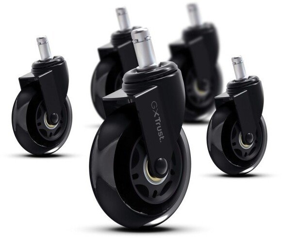 Rrota për karrige gaming Trust GXT 702, set 5 copë, diametër 75 mm, me xhel