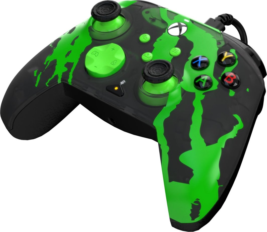 Kontroller PDP XS Rematch, me kabllo, i zi / i gjelbër