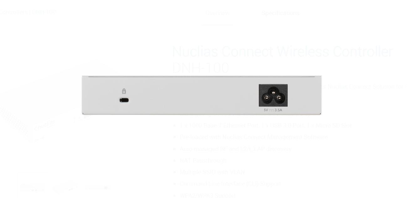 Kontrollues rrjeti D-Link Nuclias Connect Hub, menaxhim deri 100 access point, montim në rack