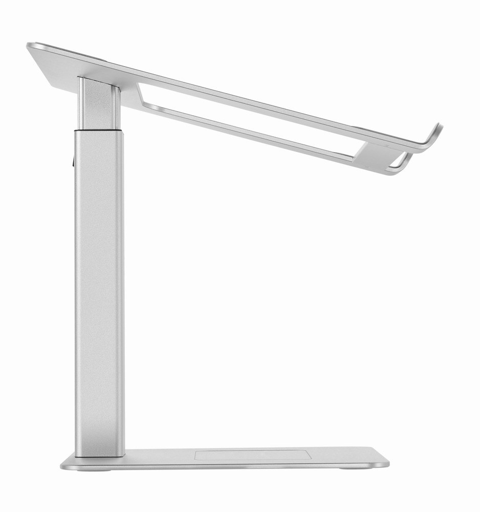 Stendë laptopi Gembird NBS D1 02, deri 15.6", alumin, argjendtë