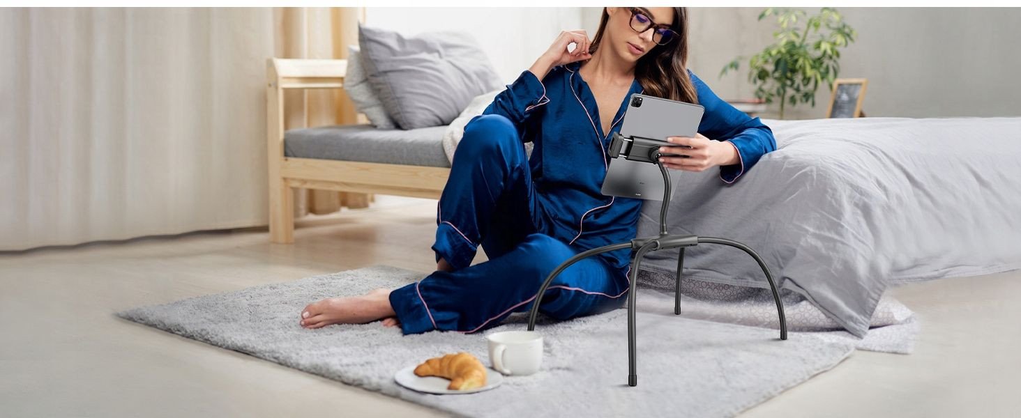 Stativ fleksibël SAIJI Q2T, tripod për telefon dhe tablet, i zi