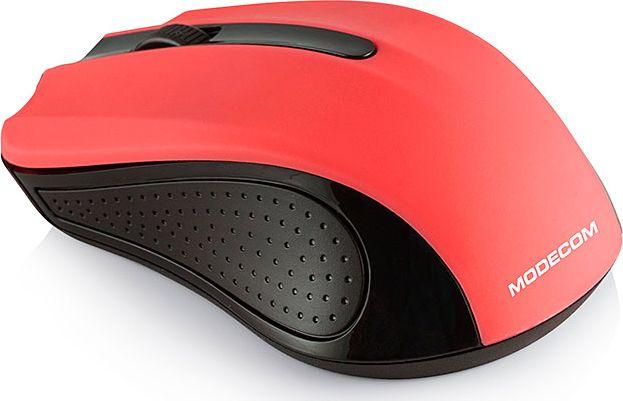 Maus Modecom WM9, wireless, USB, i zi dhe i kuq