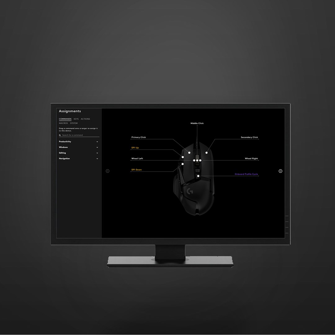 Maus Logitech G502, Gaming, USB Type-A, i zi