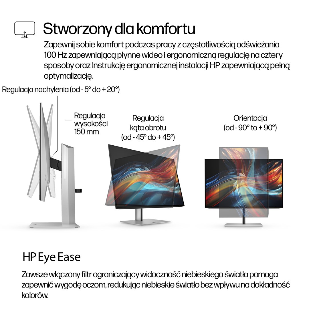 Monitor HP Series 7 Pro 724pu, 24", WUXGA, USB C, i zi