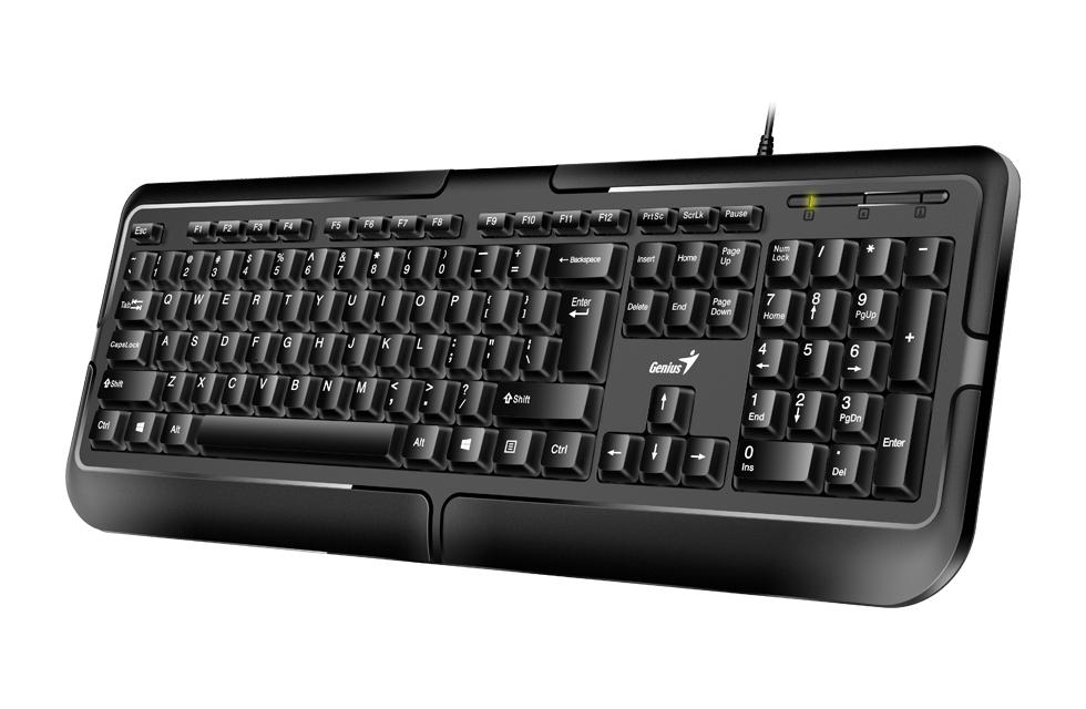 Tastierë Genius KB-118, me kabllo, USB, 104 taste, e zezë