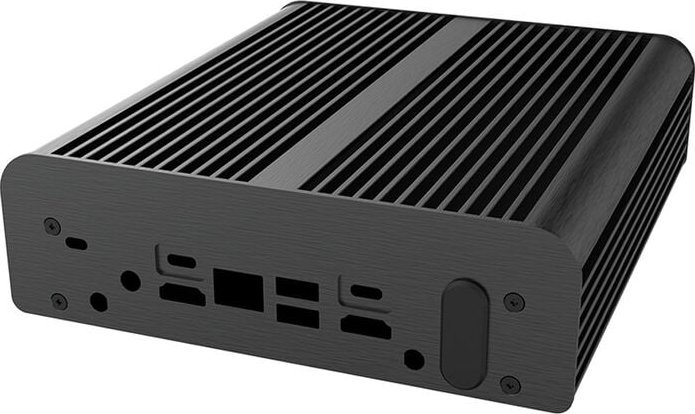 Kuti kompjuterike Akasa Newton RC, fanless, për ASUS NUC 14 Pro, e zezë