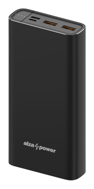 Powerbank AlzaPower Metal, 20000mAh, Fast Charge PD 3.0, i zi