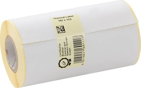 Термичка етикета Брадер LDE1E152102058P, 102x152mm, 90 етикети по ролна