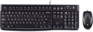 Set tastierë dhe mi Logitech Desktop MK120, me kabllo USB, rezistent ndaj derdhjeve, i zi