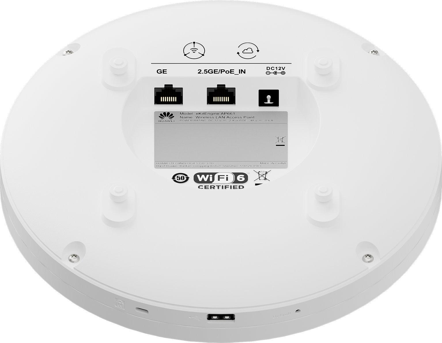 Pikë aksesi Huawei eKitEngine AP661, Wi‑Fi 6, PoE, e bardhë