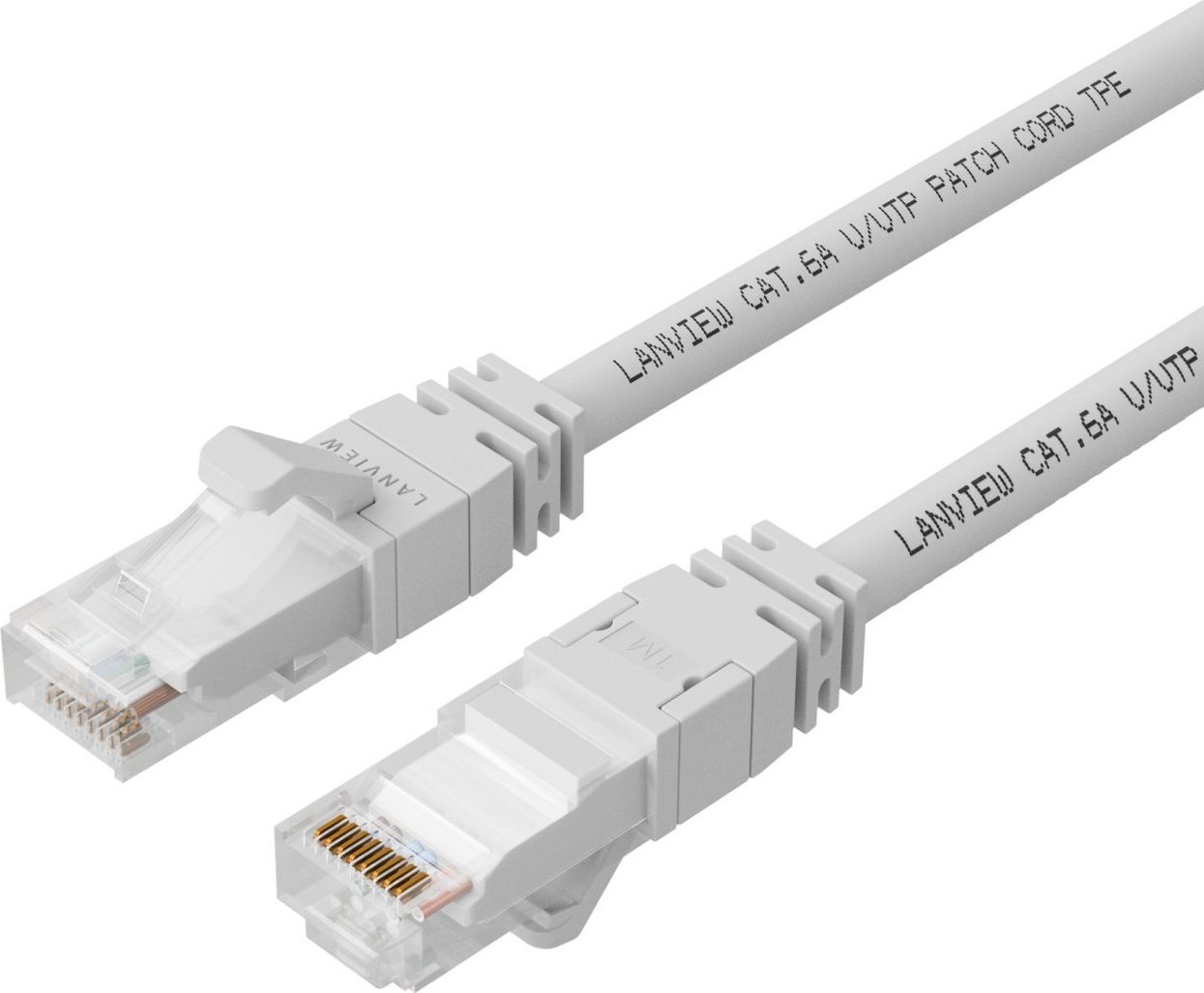 Kabllo rrjeti Lanview LV-UTP6A075W, Cat6A, 7.5 m, e bardhë 7.5