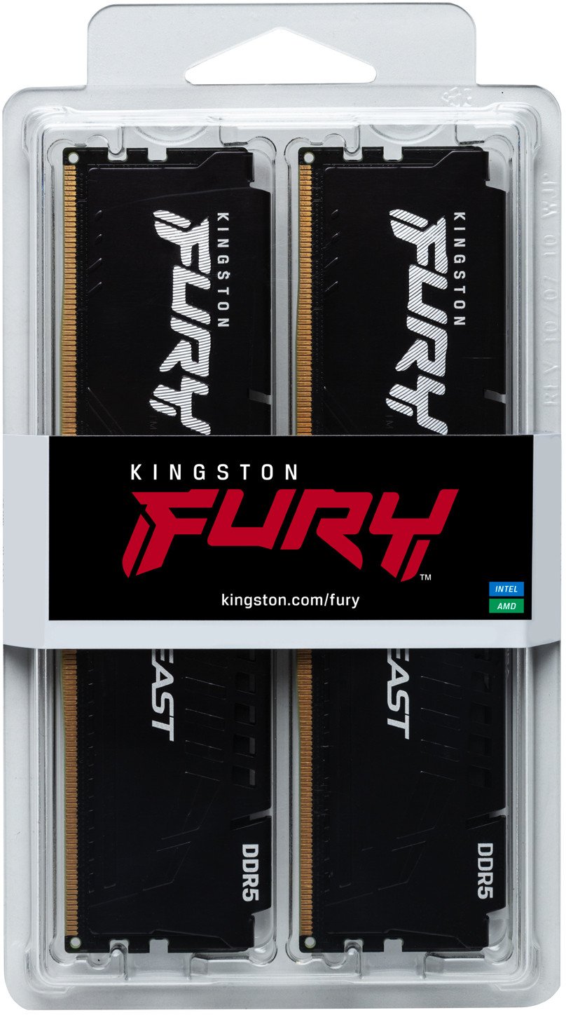 RAM Kingston FURY Beast 64GB, DDR5, 6000MT/s, i zi