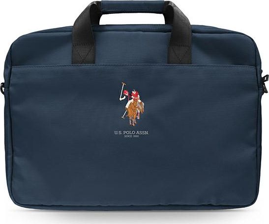 Çantë laptopi U.S. Polo Assn Pouch, 16", me doreza, blu navy