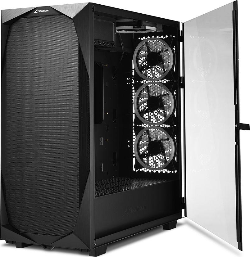 Kasë Sharkoon REV300 ARGB, e zezë, Full Tower