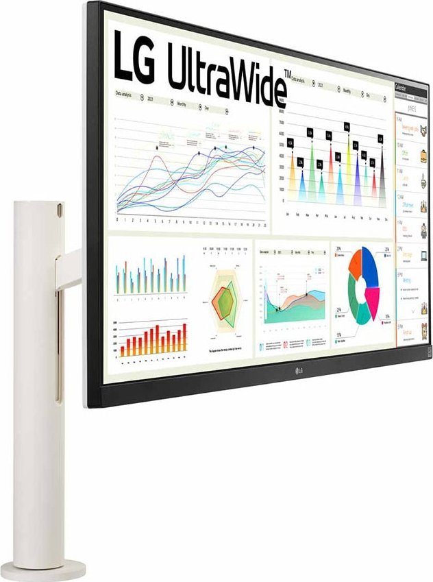 Monitor LG 34WQ68X-W UltraWide, 34", 2560 x 1080, i bardhë