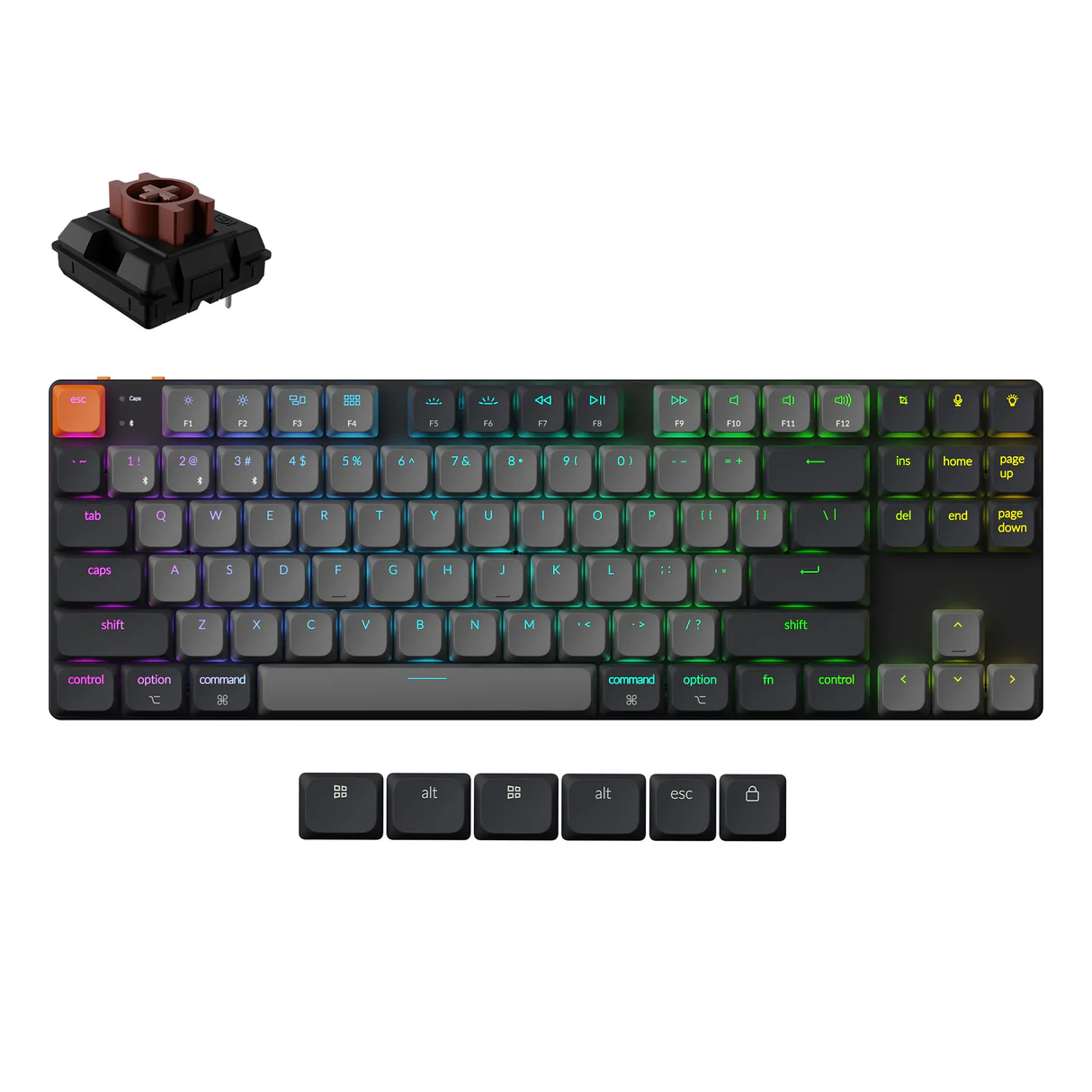 [OUTLET] Tastierë Keychron K1 Version 6, e zezë