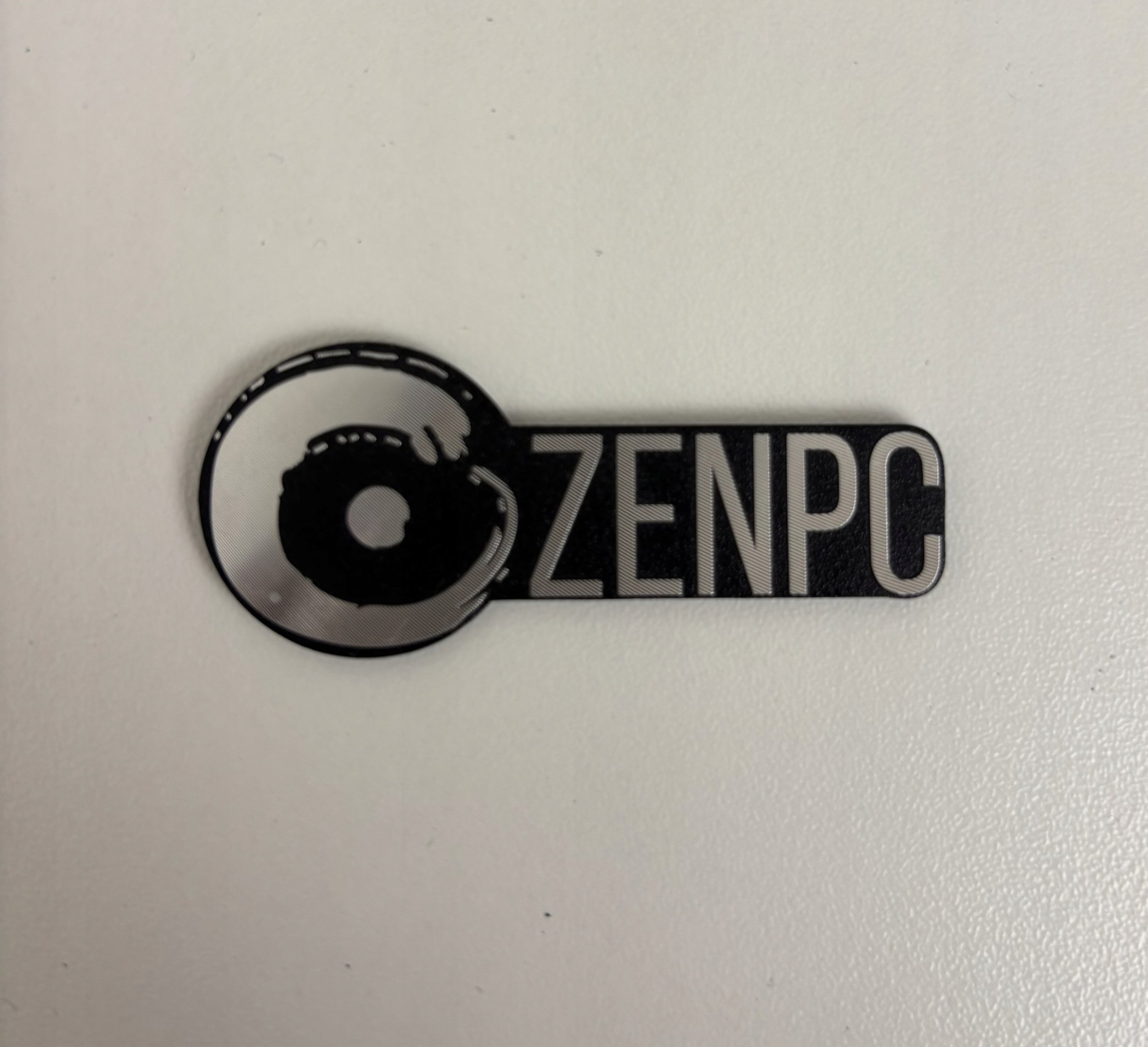 Logo metalike për kasë PC ZenPC ZEN.LGTP.001A, ngjitëse, argjend