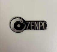 Logo metalike për kasë PC ZenPC ZEN.LGTP.001A, ngjitëse, argjend