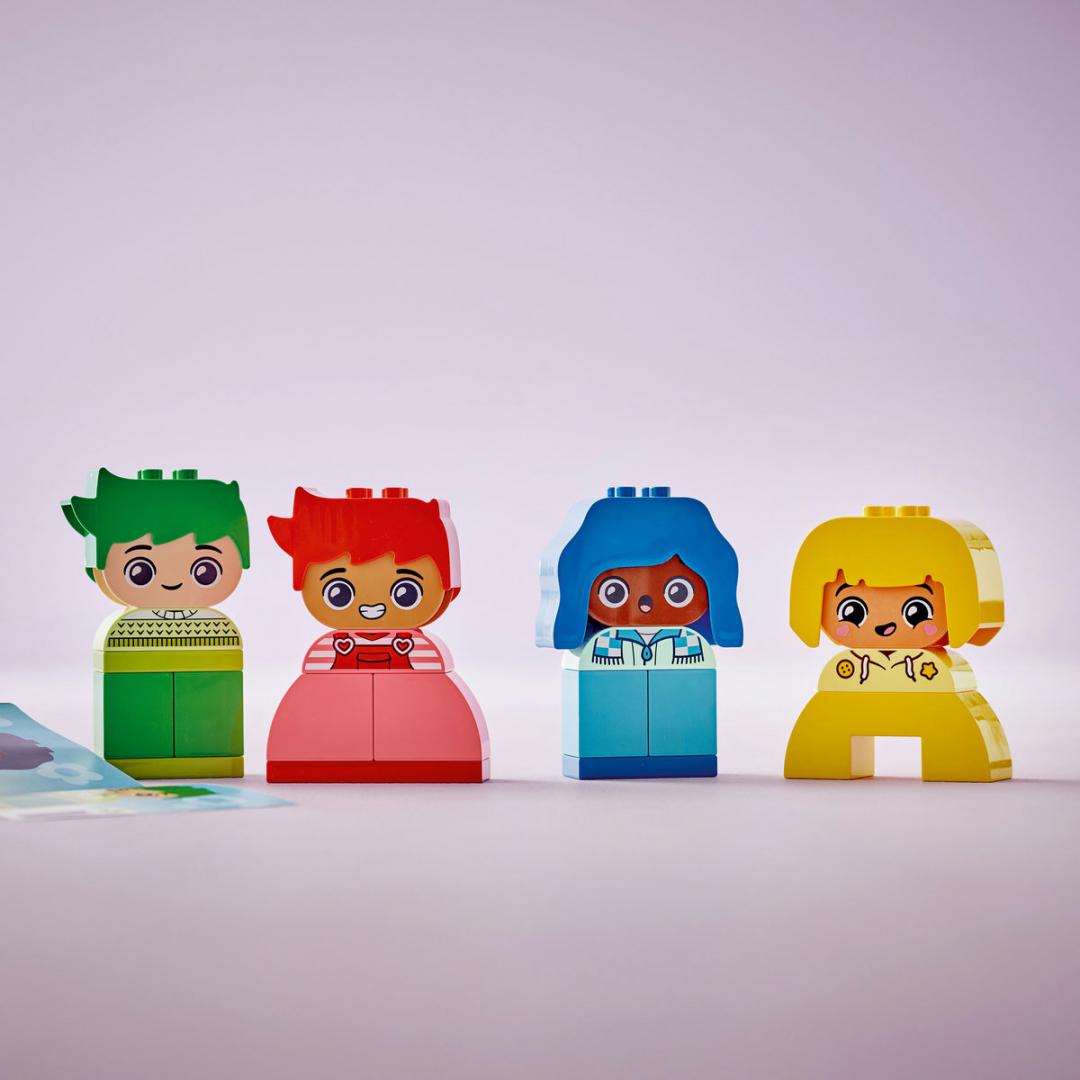 Set lodrash LEGO Duplo My Feelings and Emotions 10415, edukativ, shumëngjyrësh