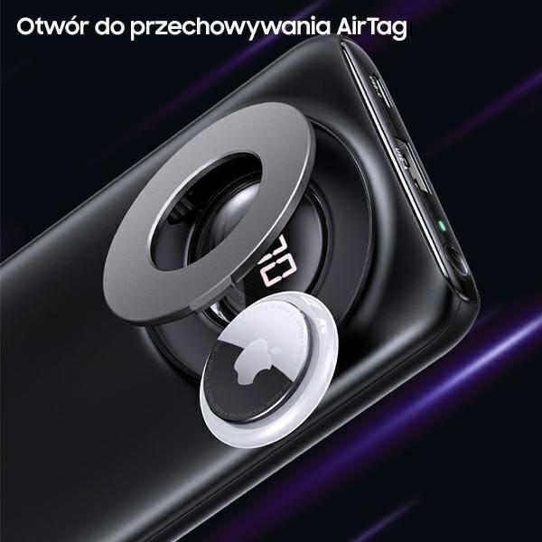 Powerbank Usams PB62, 10000mAh, 22.5W PD, blu e errët