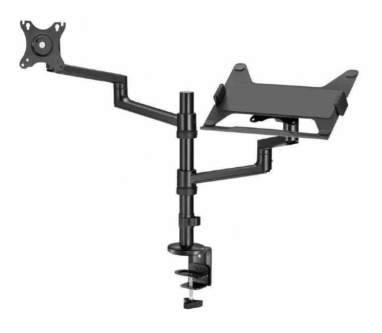 Krah montimi për monitor dhe laptop Gembird MA-DA-04, deri në 32", 17.3", i zi