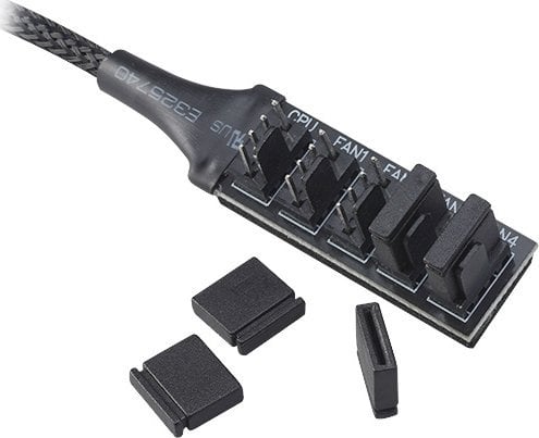 Сплитер за ладилник Akasa FLEXA FP5H PWM, 5 порти, 12V 2A, црн