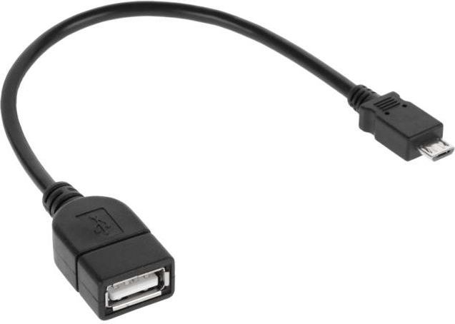 Kabllo USB Cabletech KPO2907, USB A në micro USB, 20cm, e zezë