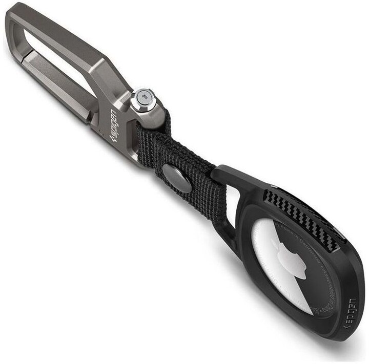 Këllëf Spigen Rugged Armor për Apple AirTag, i zi
