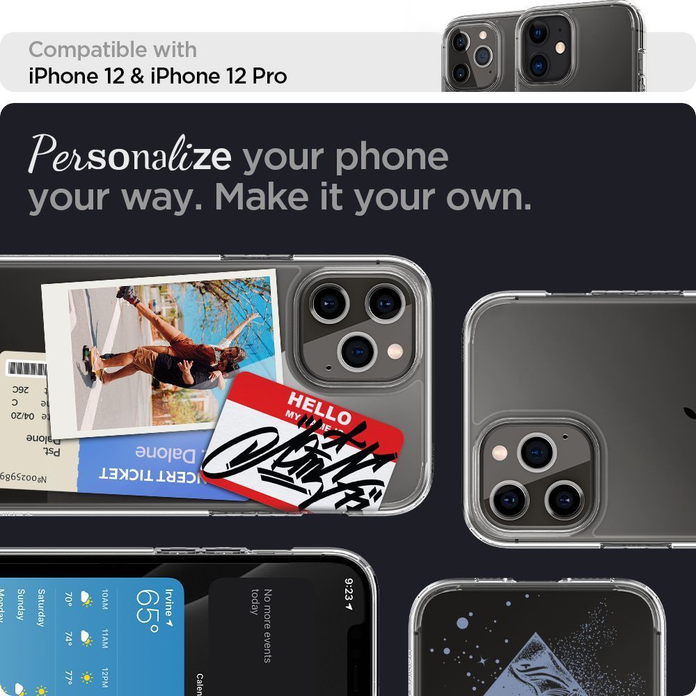 Mbrojtëse Spigen Ultra Hybrid Crystal Clear për iPhone 12/12 Pro, transparente
