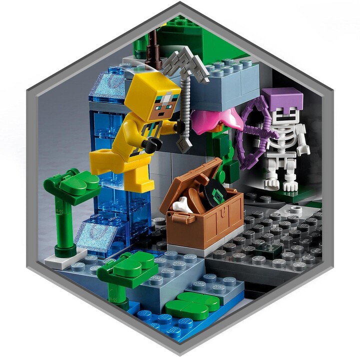 Set LEGO® Minecraft 21189 Skeleton Cave, 364 pjesë