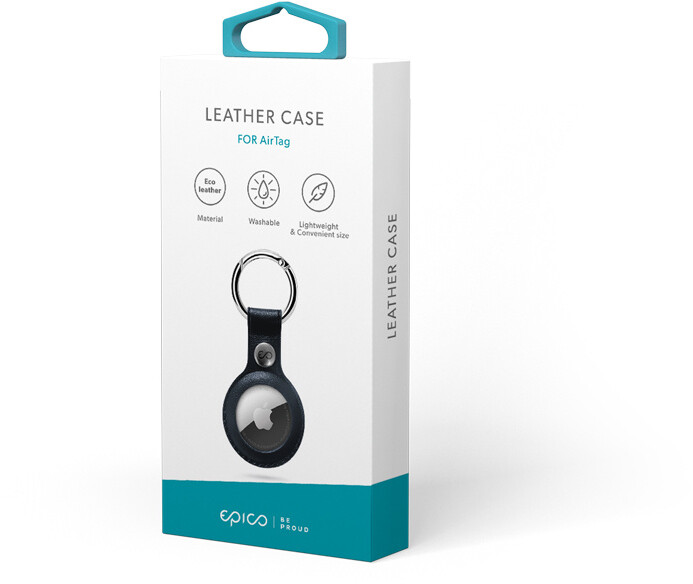 Varëse Epico për Apple AirTag, lëkurë, e kaltër