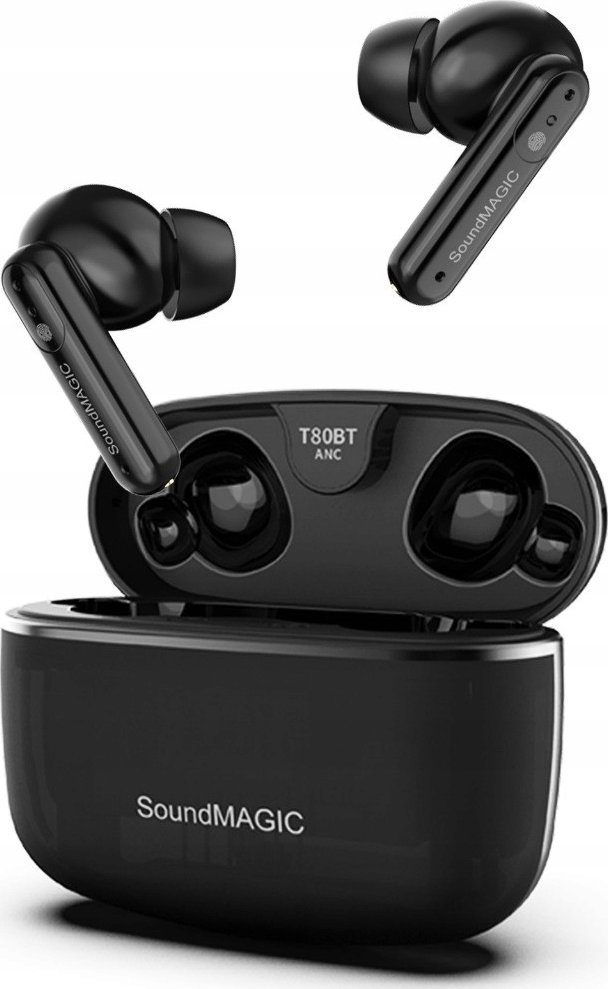 Kufje wireless Soundmagic T80BT, TWS ANC, Bluetooth 5.3, IPX5, të zeza