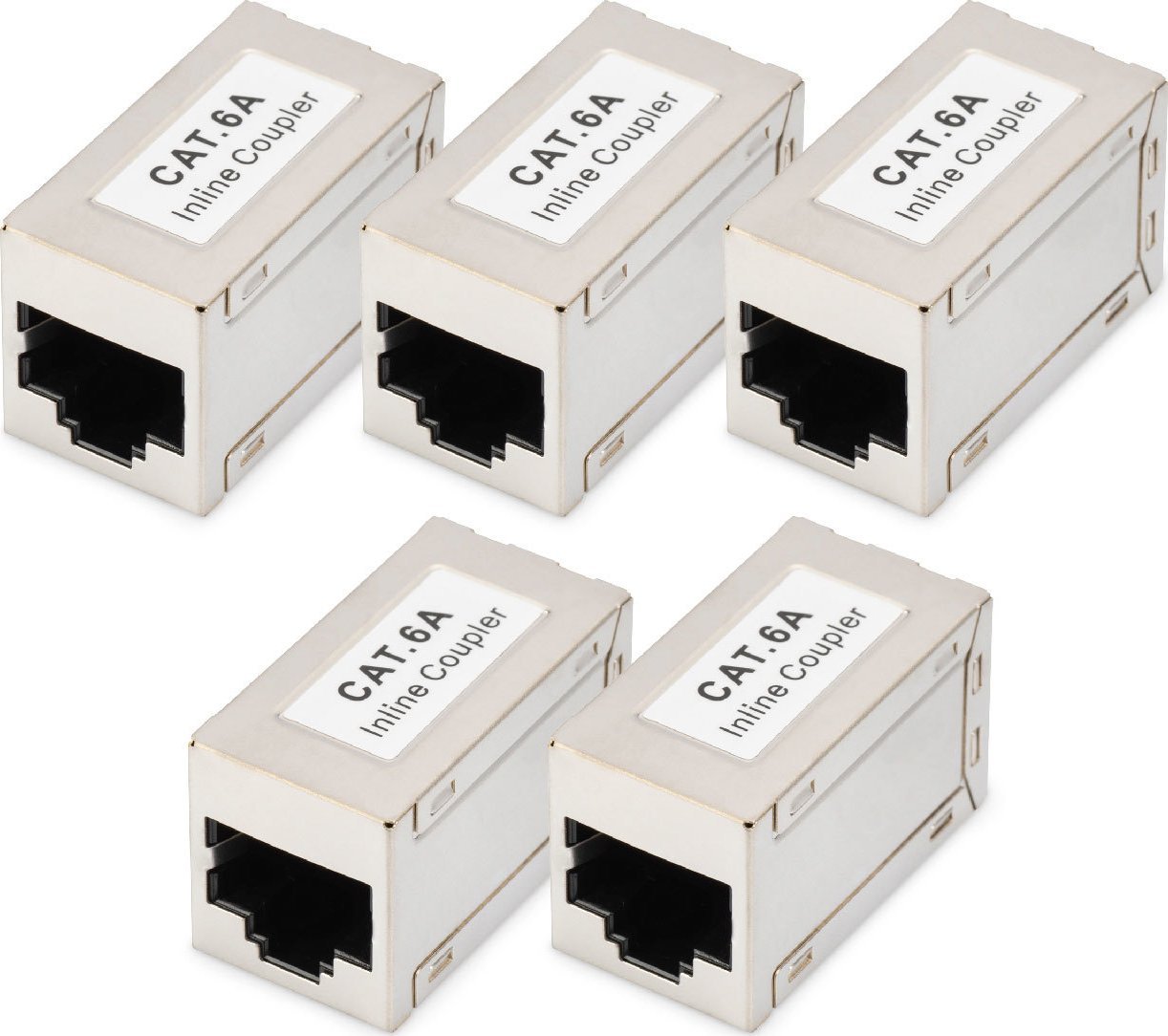 Модуларен мрежен конектор Digitus CAT 6A, заштитен, сет 5 парчиња