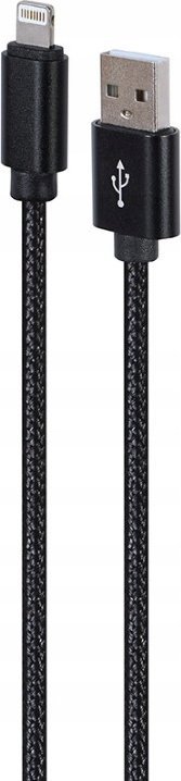 Kabllo Gembird, USB A / Lightning, 1.8 m, e zezë