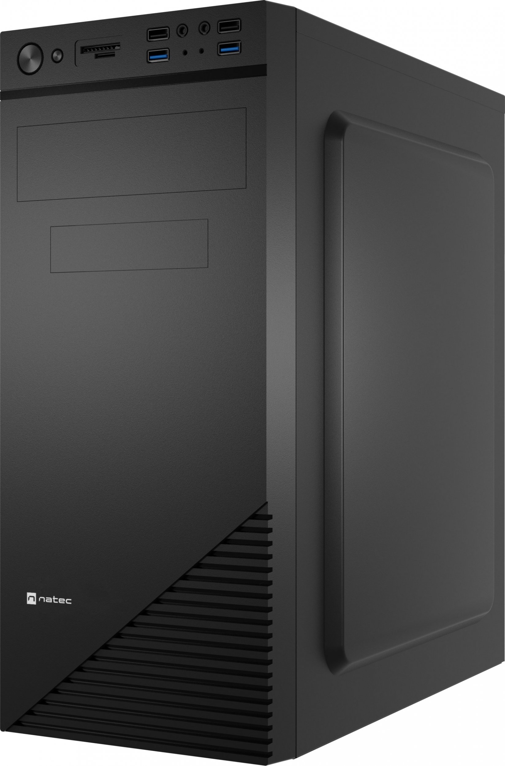 Kuti kompjuteri Natec Cabassu G2 NPC-2024, midi tower, USB 3.0, e zezë