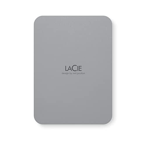 Hard disk i jashtëm LaCie STLR5000400, 5TB, USB Type C 3.2 Gen 1, gri