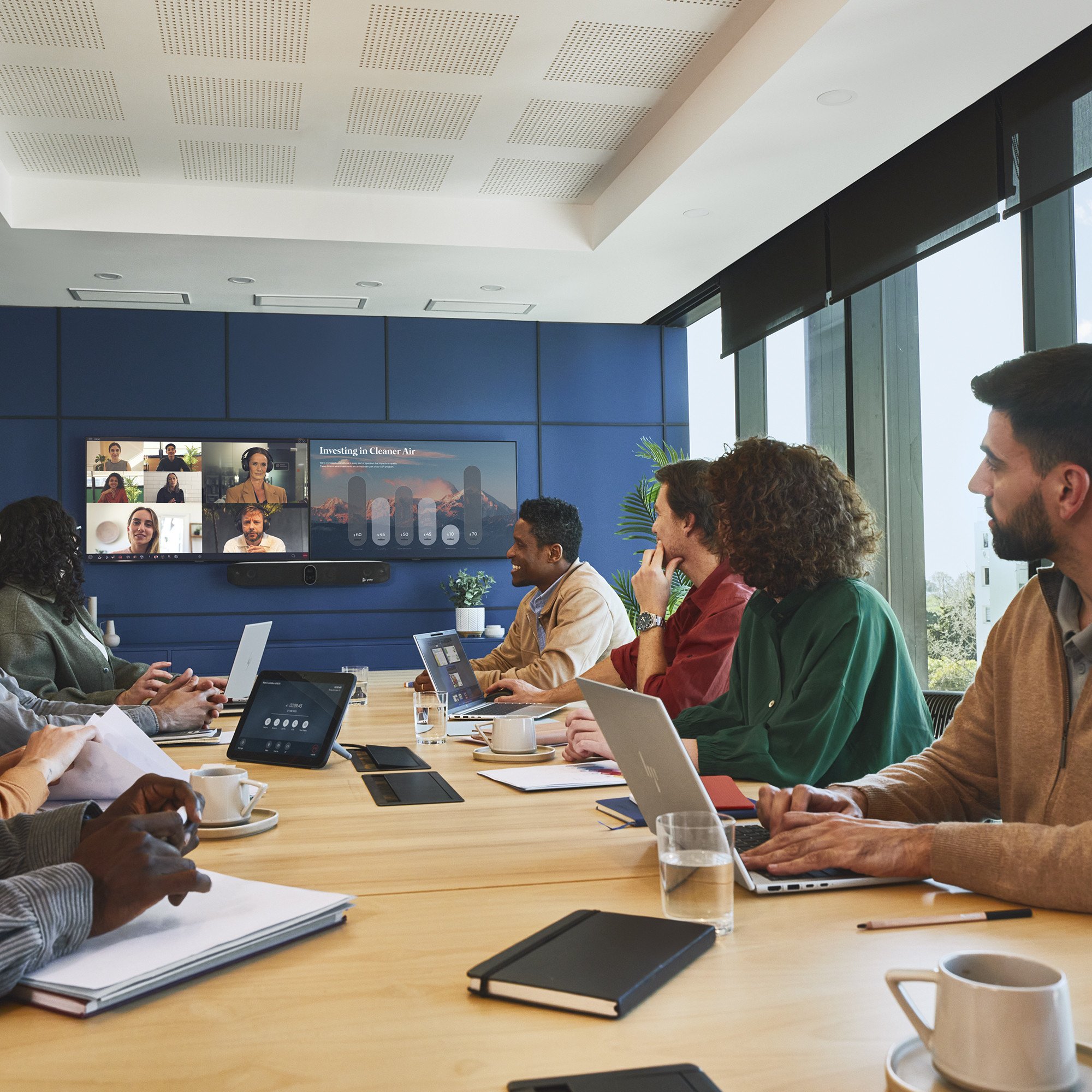 Video bar Poly Studio X72, 4K Ultra HD, all in one, i zi