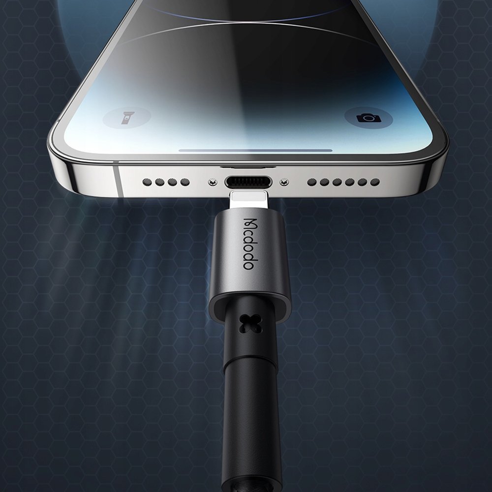 Kabllo karikimi Mcdodo Prism Series USB në Lightning, 36W, 1.2m, i zi
