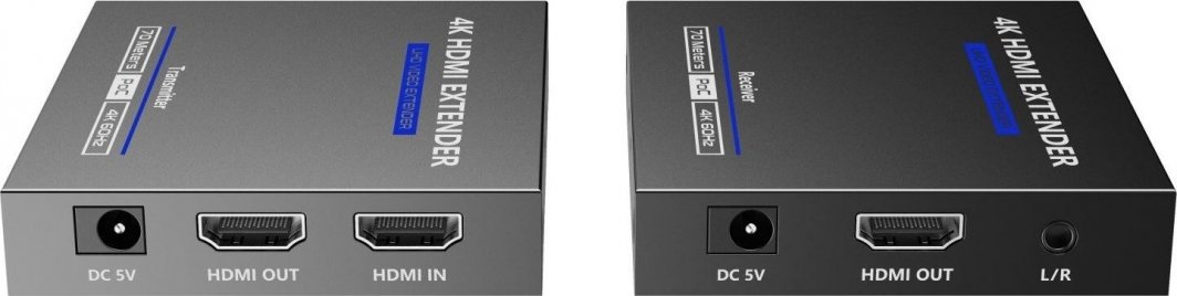 Zgjatues HDMI PremiumCord 2.0, 4K 60Hz, deri 70 m, i zi