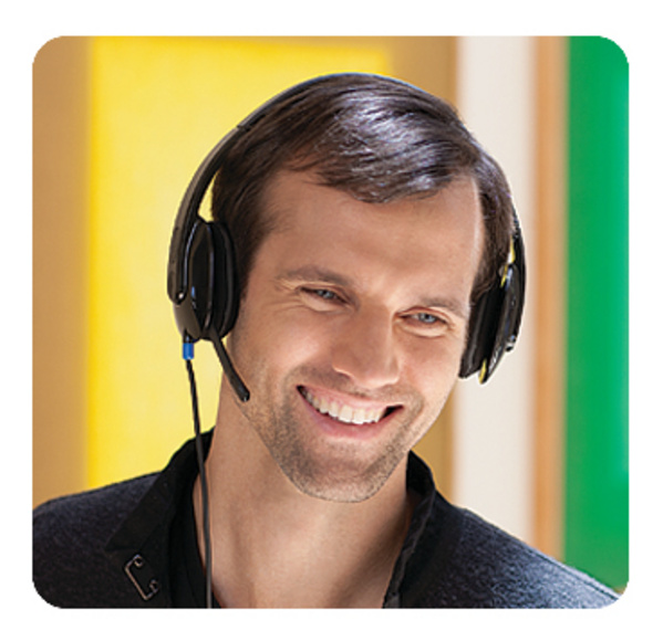 Kufje Logitech H540, me kabllo, të zeza