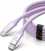 Kabllo Orico CDX, USB-C në USB-C, 100W 5A, 1m, vjollcë