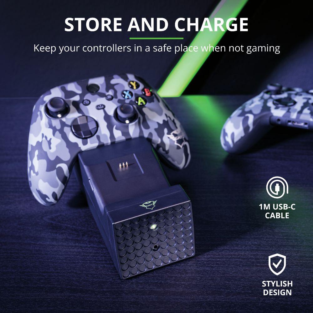 Stacioni i dyfishtë i karikimit Trust GXT250 për pads Xbox Series X / S