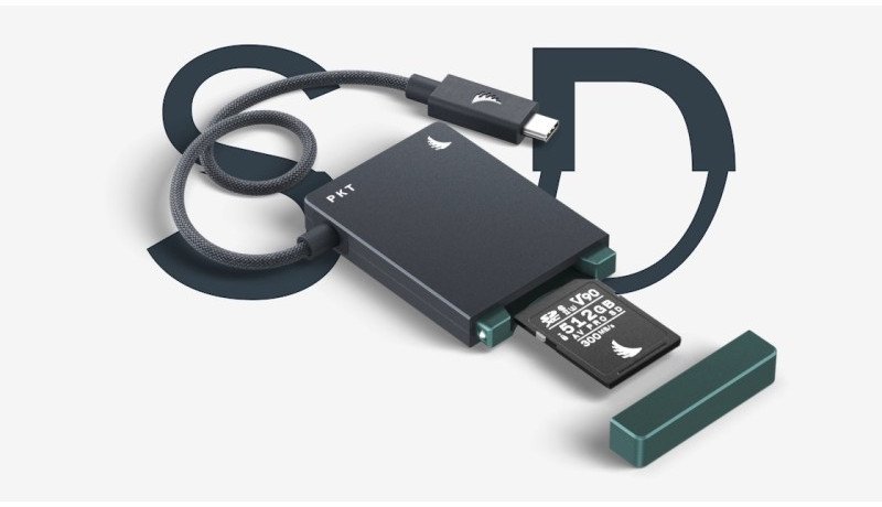 Lexues kartelash Angelbird PKT SD, USB C 3.2 Gen 1, për SDXC UHS II, gri